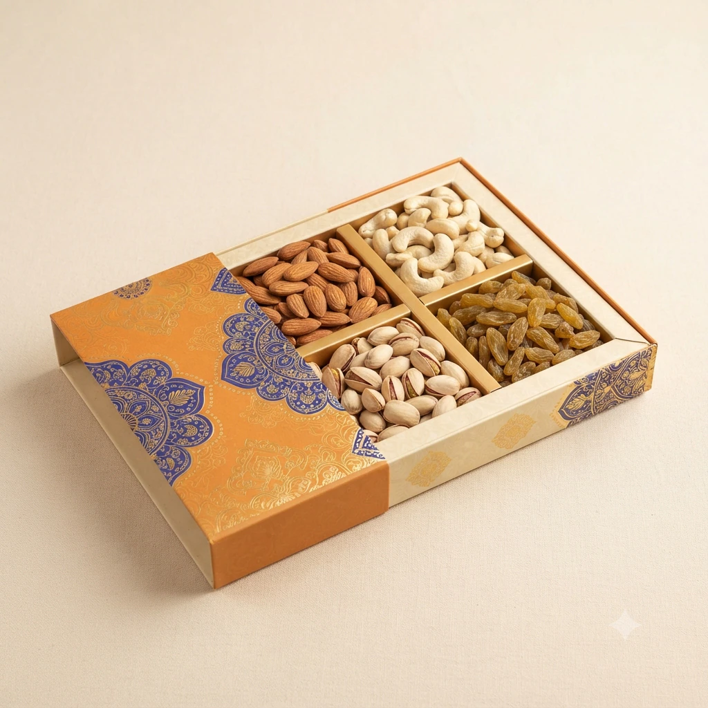 Festive Dry Fruit Gift Box